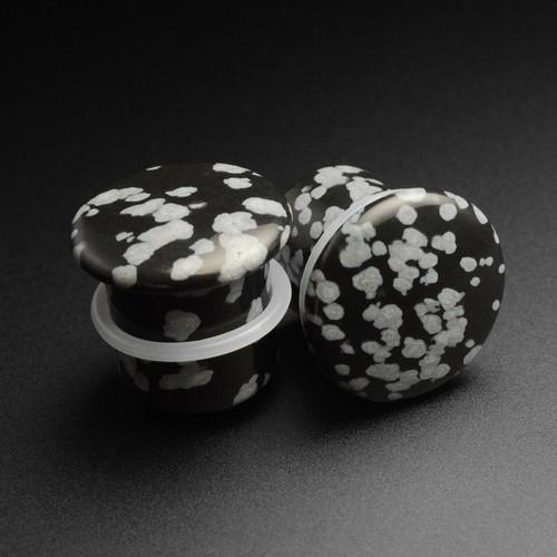 Snowflake obsidian single - obsidian,