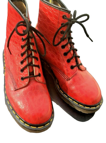 Martens 1460 red leather - dr,