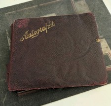 Autograph diary 1918 onwards - autograph,