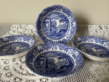 4 Spode Blue Italian Cereal /