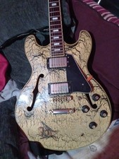 Aria Pro II Semi-Acoustic Guitar TA60 1988 Hollow CUSTOM Rare SPARKLE EFFECT