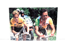 Bernard Hinault Greg Lemond in action tour de france 30cm x 22cm Photo