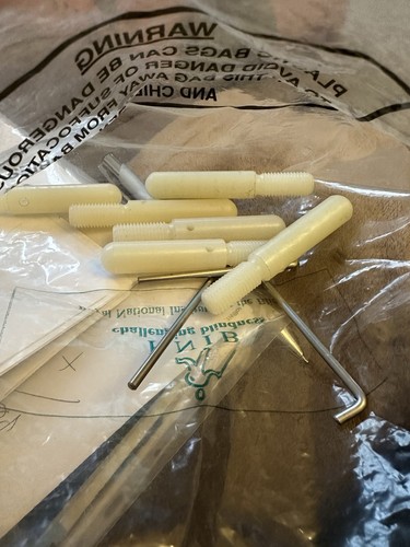 White cane tips - white, for