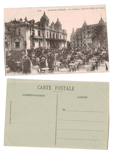 Vintage postcard monte - postcard, monte-carlo