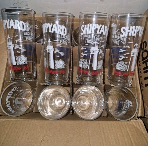 Shipyard half pint glasses - 4,