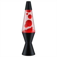 Lava Lamp 14.5in Black Red