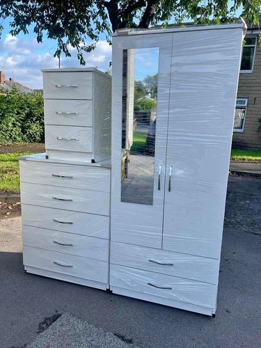 Wardrobe set bedside - set, bedroom