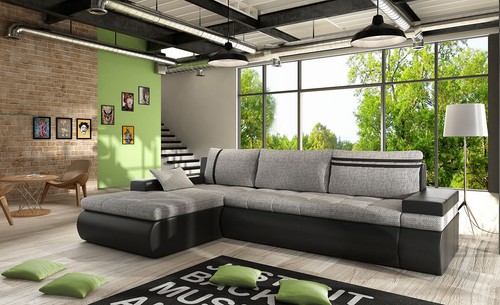 Corner sofa bed - bed, oslo