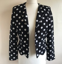 Black polka dot Short jacket