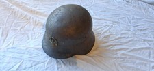 WW2 Era Spanish Helmet With Part Liner-Spanish Eagle Badge To The Front-M35/M42