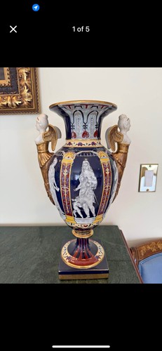 Minton vase pate sur - , 6