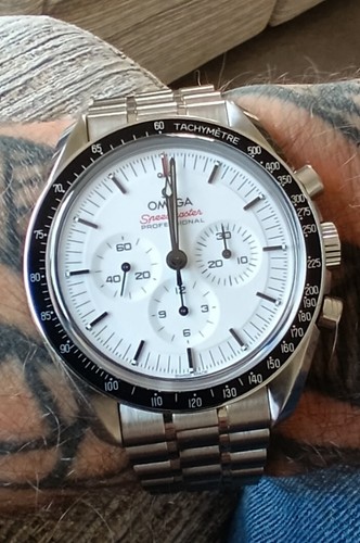 Omega speed master white - omega, dial