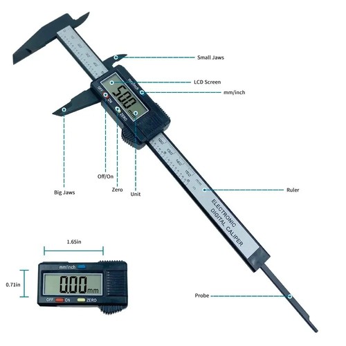 150mm lcd vernier digital - 6”,