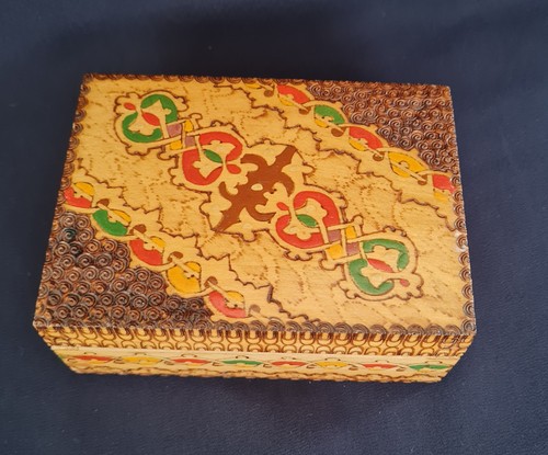 Vintage pyrography bulgarian - vintage,
