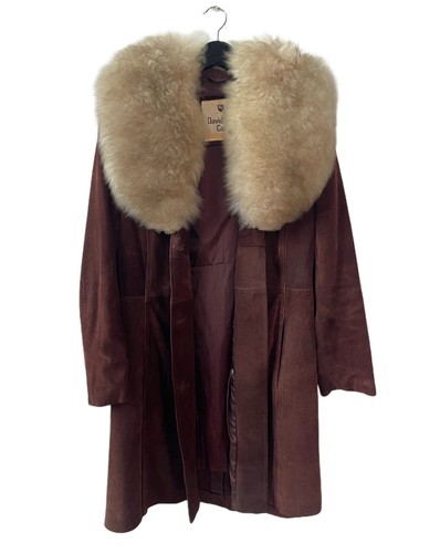 Huge sheepskin collar 1970s - collar,