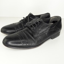 Trickers Mens Shoes UK 9 Black Leather Derby Lace Up Dress Formal Office Wedding