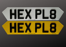 4D Hex Number Plates Pair
