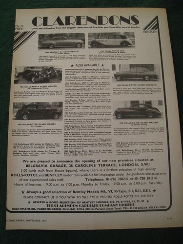 Clarendons pre war post - pre-war, post-war