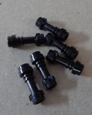 Lego 64567 4598897 Light saber Hilt Straight Black x6 Bricks & Parts & Pieces