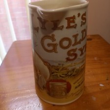 Amberglade Derbyshire Pottery Advertising Jug Lyle's Golden Syrup 7in,