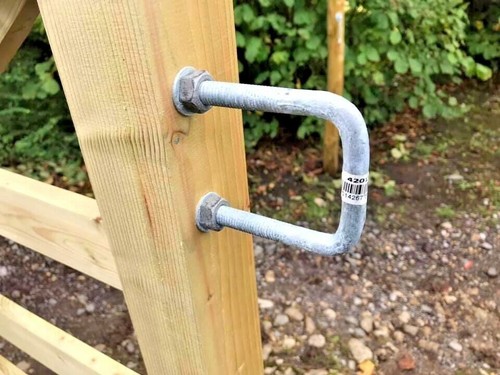 Gate latch double leg - ,