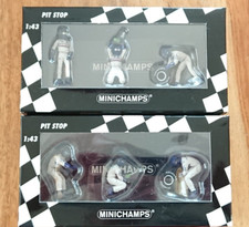 Minichamps 1:43 Pit Stop F1 Figures Williams Tyre Change Sets 1 AND 2