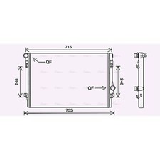 Radiator For VW Golf MK7 2.0 GTI Clubsport S AVA 5QM121251A