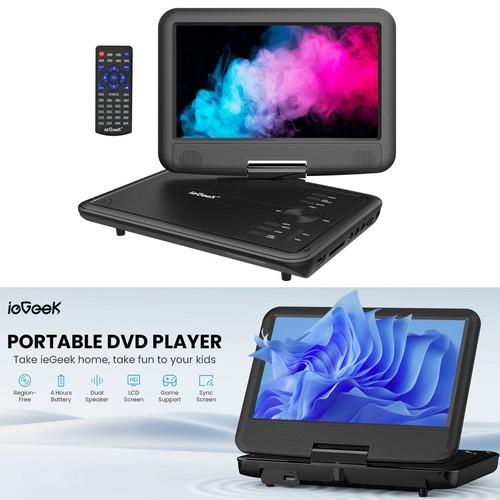 Iegeek portable car dvd - 11.5",