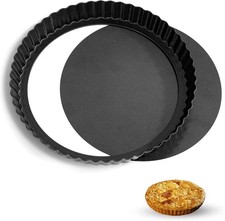 24cm non stick quiche pan - non-stick, deep