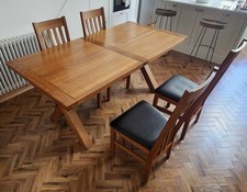 Solid oak extendable dining - solid,