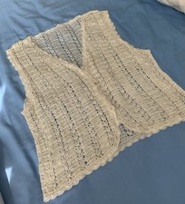 Cream Beaded Crotchet Bolero