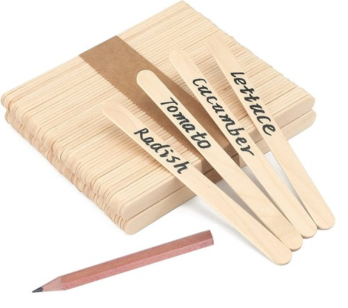 Wooden plant labels - 50,