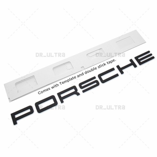 Matt black for porsche letters - matt,