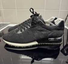 Louis Vuitton Damier Runaway Trainers UK Size 10. Tweed And Leather Runners.