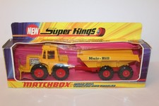 Matchbox Super Kings K5 ''Muir-Hill'' Snow Plough Tractor & Tipping Trailer