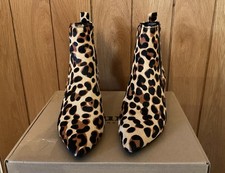 Dune Leopard Print Pony Ankle
