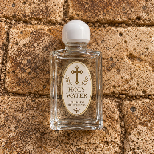 Holy water bottle glass - water,