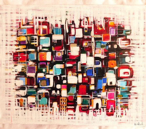 Original mixed media abstract - ,