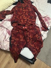 Nike Tech Fleece Tracksuit Red/Black Camo