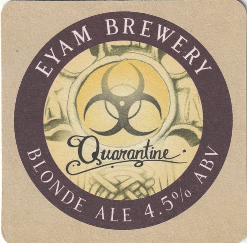 Beer mat eyam brewery - beer,