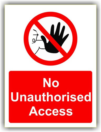 Unauthorised access site - unauthorised,