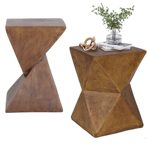Antique twist table cube side - table,