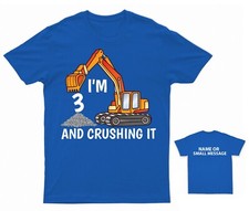 Excavator 3rd Birthday T-Shirt