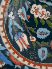 Superb Vintage Iznik 'Ege Gini' Kutahya Turkey Charger / Bowl