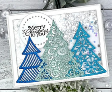 3 Christmas Trees Metal