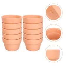  10 Pcs Shallow Terracotta Pot Flower Pots Garden Succulent Ceramic