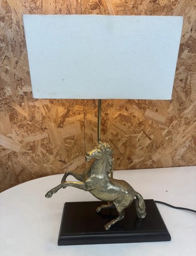 Lovely solid brass horse table - lovely,