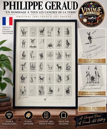 Philippe geraud signed donkey - philippe,