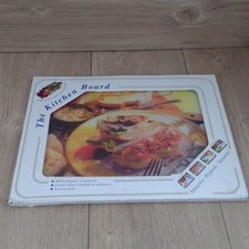 Glass Worktop Saver Bright Sandwiches Design 38 x 28cm Chopping Board 90s Retro