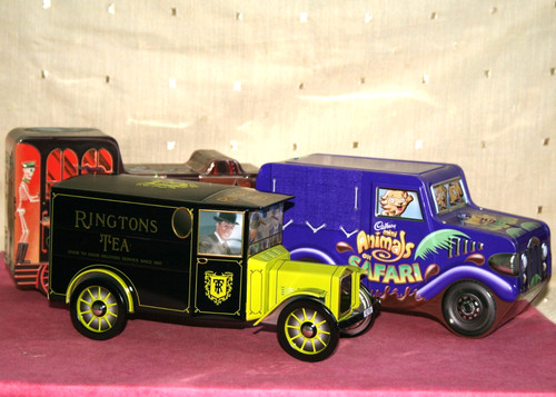 Three vehicle tins - three, ringtons
